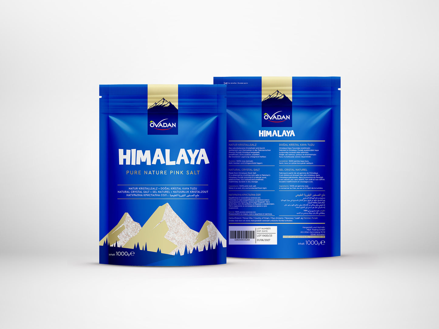 12x1kg-Pack Himalaya Kristallsalz | Fein